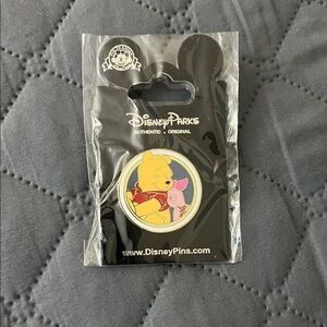 Disney Winnie the Pooh and Piglet Pin - Red and Yellow